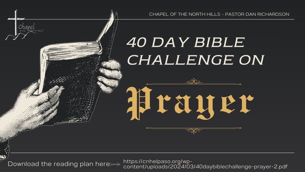 A Forty-Day Bible Challenge on the Topic of&nbsp;Prayer